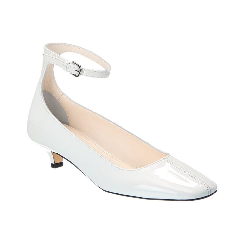 Toteme Decollete Patent Pump, White